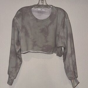 Cropped TNA tie dyed sweatshirt from Aritzia